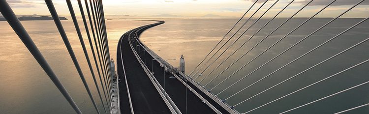 bridge crossing water